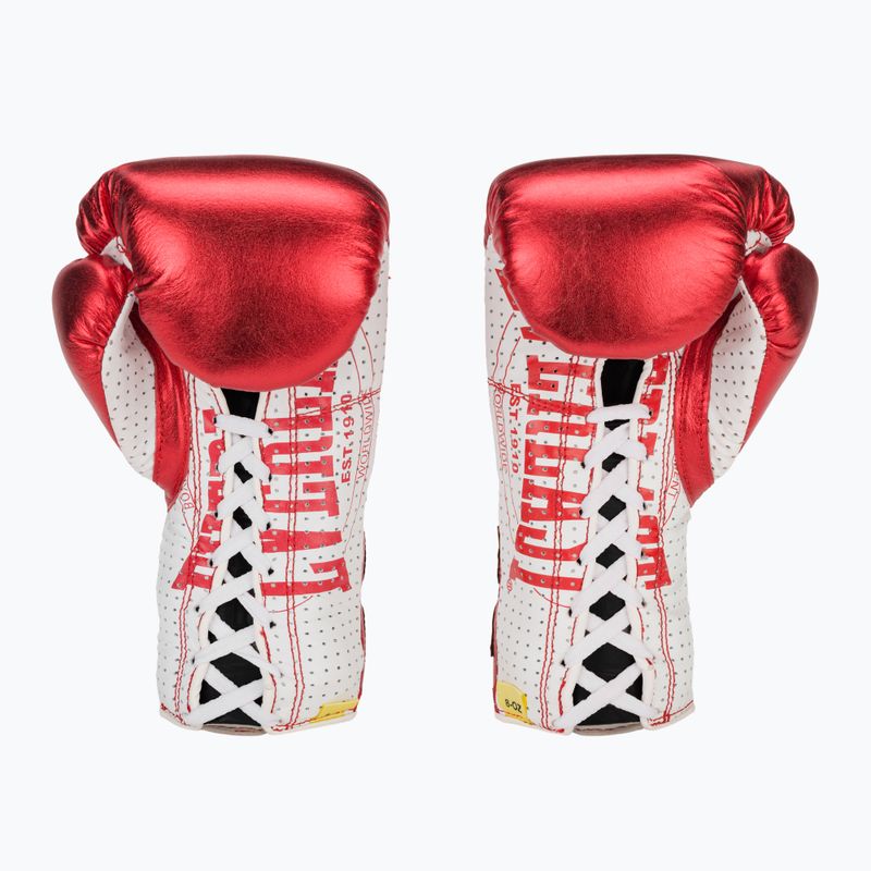 Everlast Fight Leather boxing gloves red 3