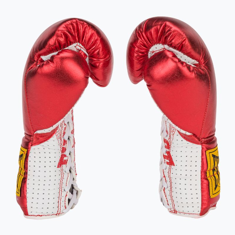 Everlast Fight Leather boxing gloves red 4