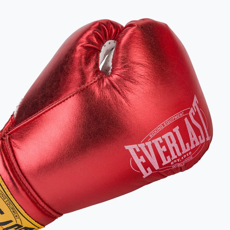 Everlast Fight Leather boxing gloves red 5