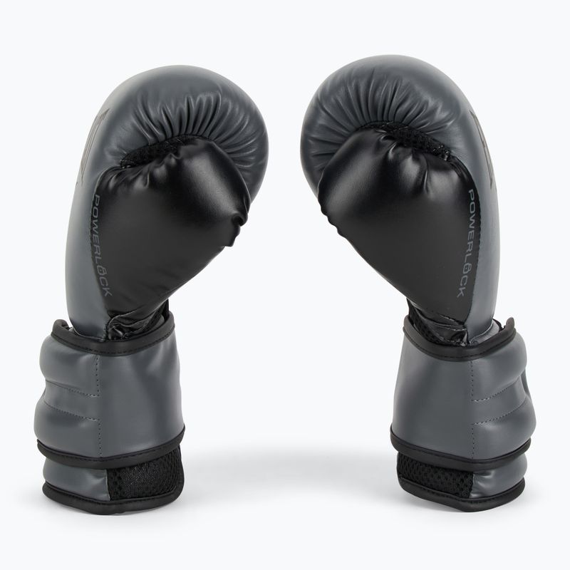 Everlast Powerlock 2 charocal boxing gloves 4