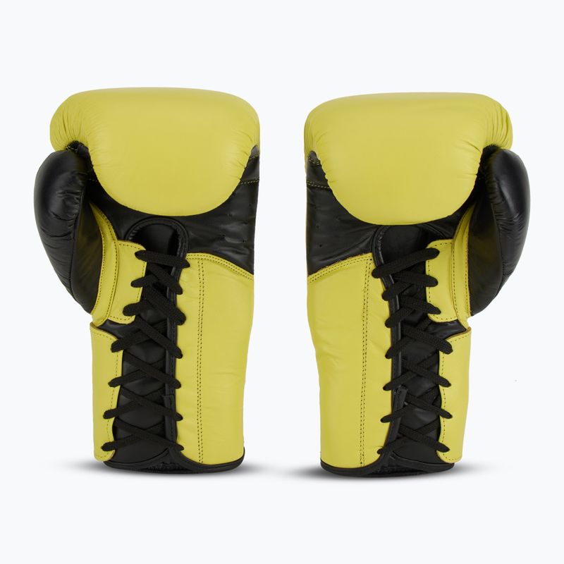 Everlast Powerlock 2 Laced Pro Training boxing gloves neon yellow 3