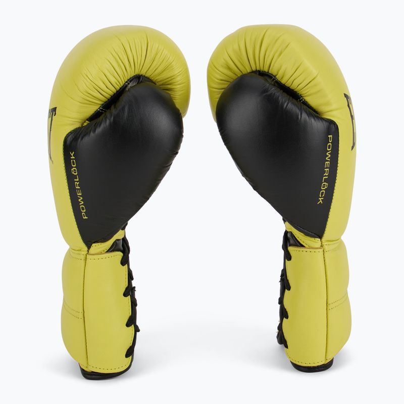 Everlast Powerlock 2 Laced Pro Training boxing gloves neon yellow 4