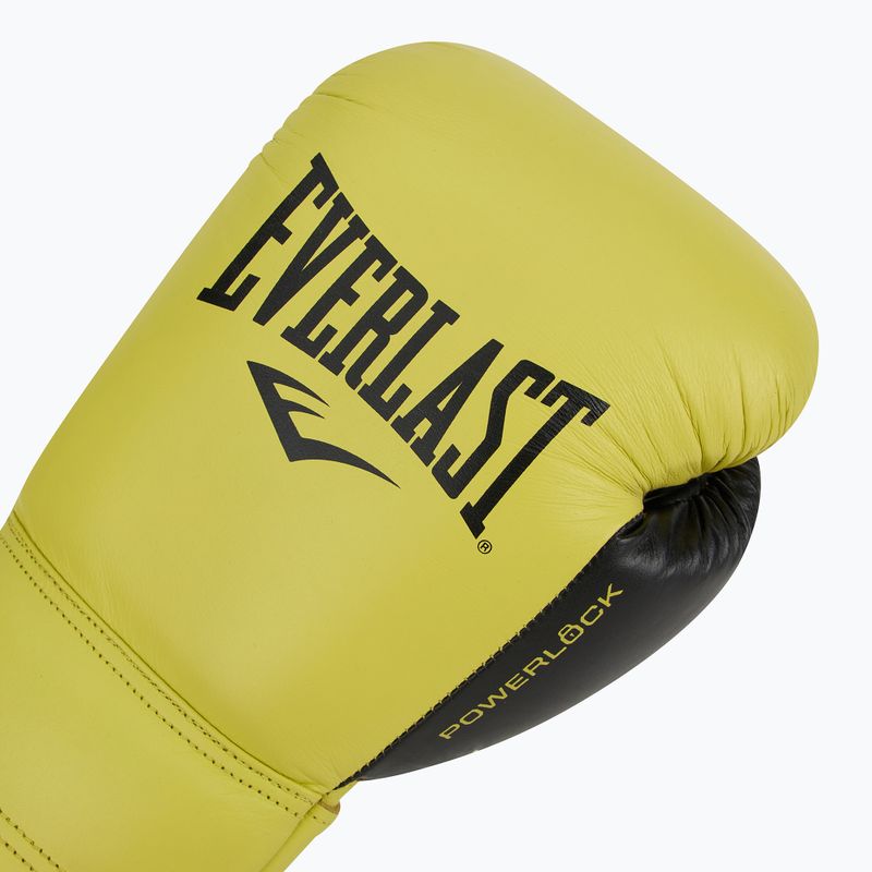 Everlast Powerlock 2 Laced Pro Training boxing gloves neon yellow 5