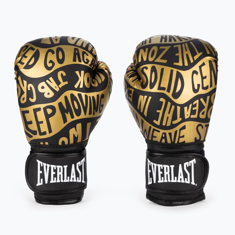 Everlast Spark black/gold boxing gloves EV2150 BLK/GLD