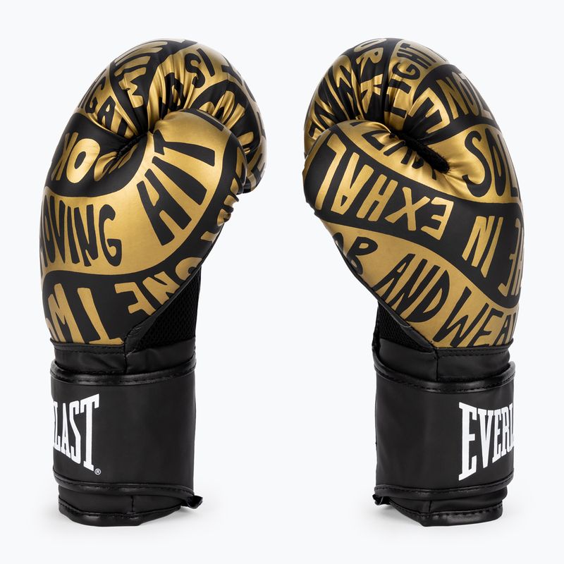 Everlast Spark black/gold boxing gloves EV2150 BLK/GLD 4