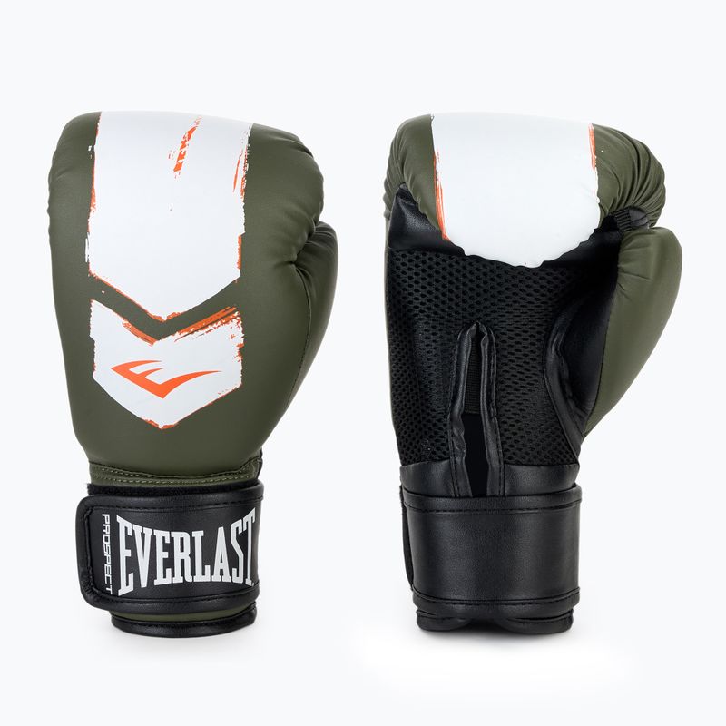 Everlast Prospect 2 green/white boxing gloves 3