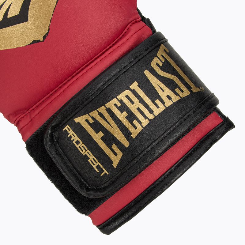 Everlast Prospect 2 boxing set helmet + shields + gloves red/gold 7