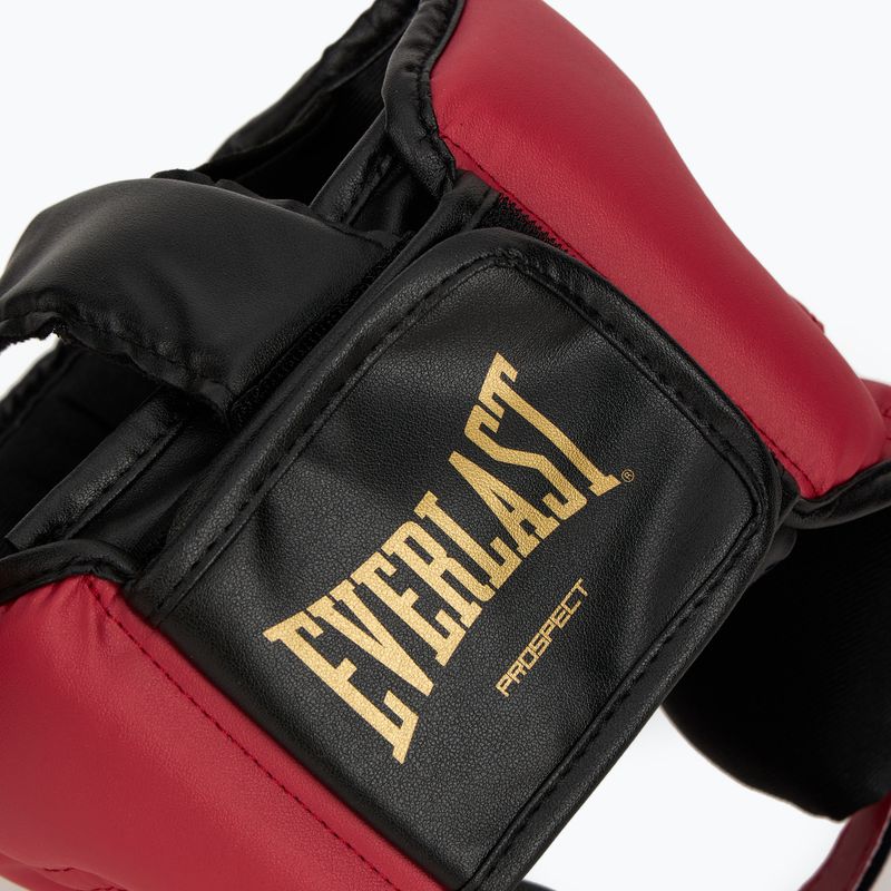 Everlast Prospect 2 boxing set helmet + shields + gloves red/gold 15