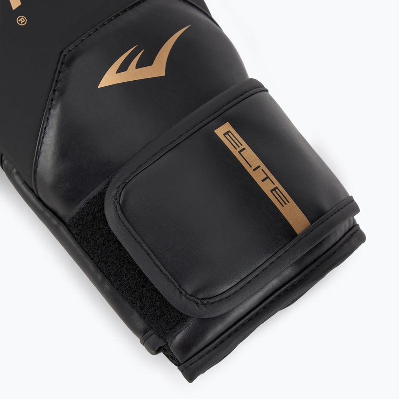 Everlast Pro Style Elite 2 black/gold boxing gloves 6