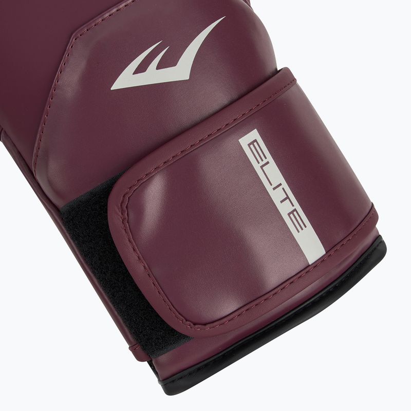 Everlast Pro Style Elite 2 maroon boxing gloves 6