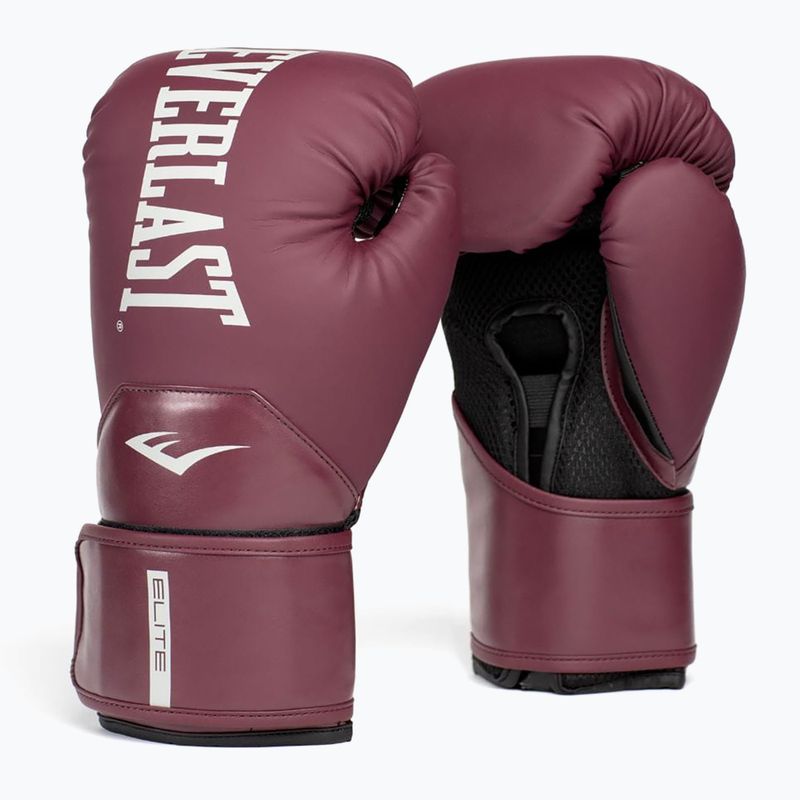 Everlast Pro Style Elite 2 maroon boxing gloves 7