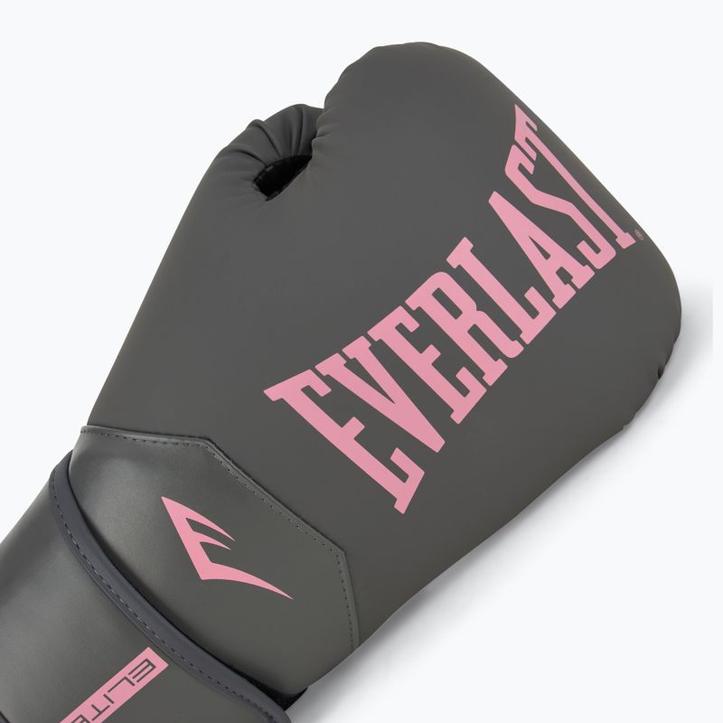 Everlast Pro Style Elite 2 grey/pink boxing gloves 5