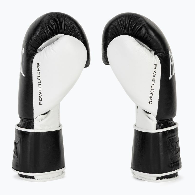 Boxing gloves Everlast Powerlock Pro OG H&L black/white 4
