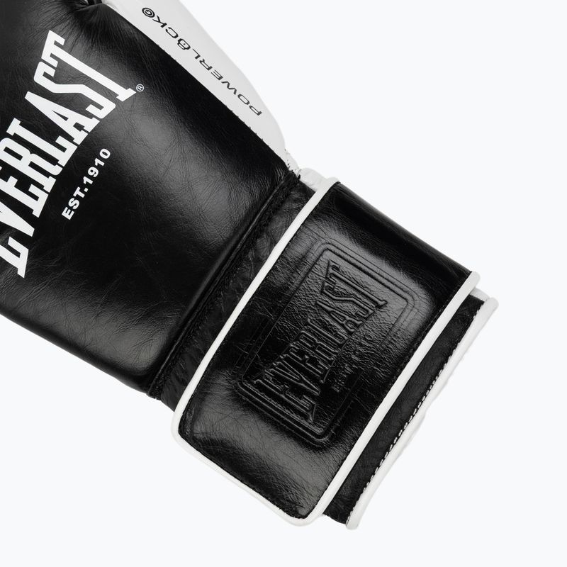 Boxing gloves Everlast Powerlock Pro OG H&L black/white 6
