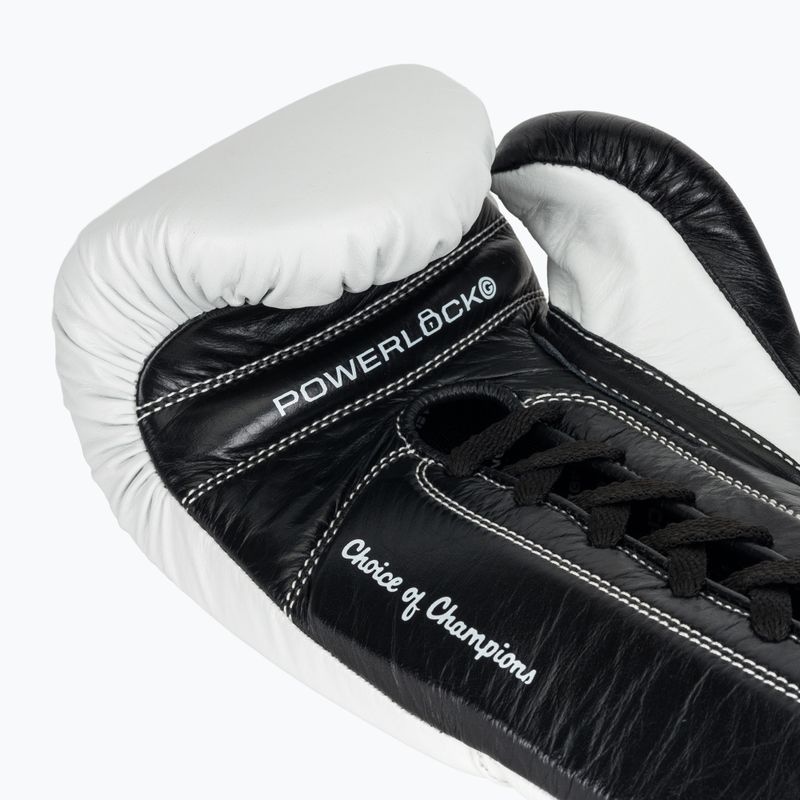 Boxing gloves Everlast Powerlock Pro OG Laced white/black 7