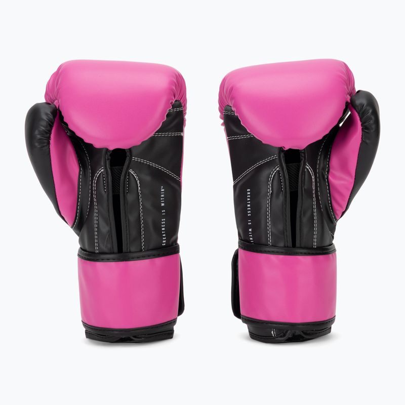 Boxing gloves Everlast Powerlock Pro OG H&L Training Glove pink/black 3