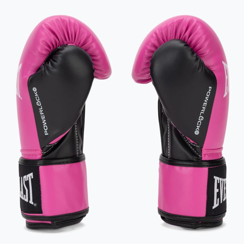 Boxing gloves Everlast Powerlock Pro OG H&L Training Glove pink/black 4