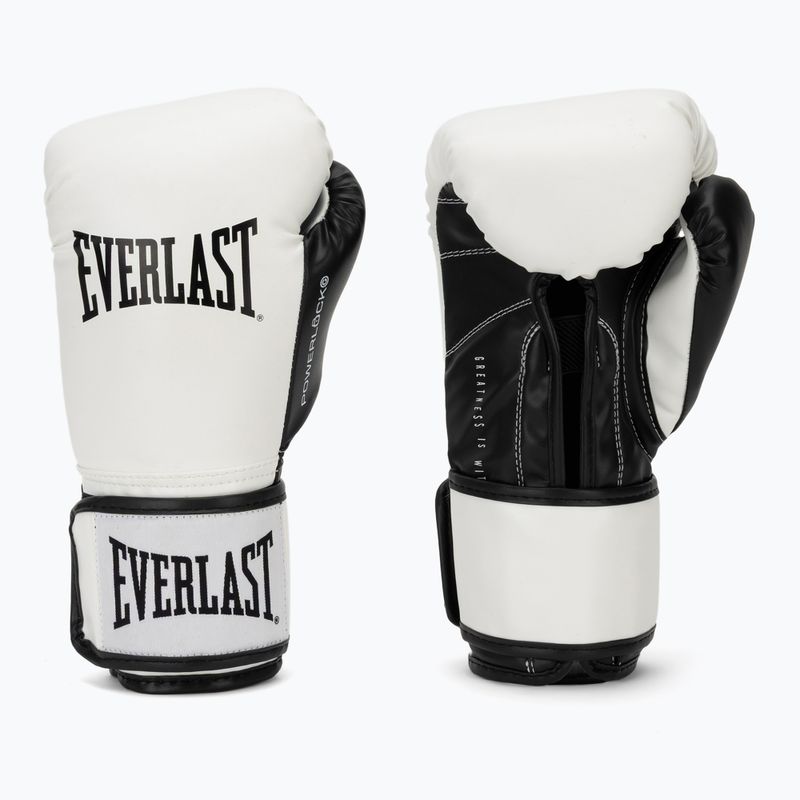 Boxing gloves Everlast Powerlock Pro OG H&L Training Glove white/black