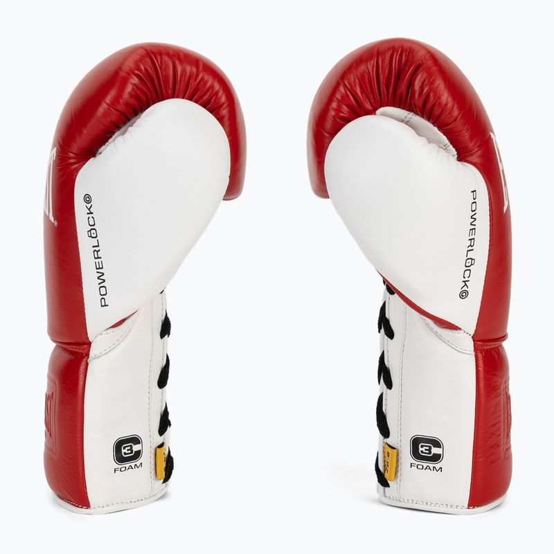 Boxing gloves Everlast Powerlock OG Pro Fight red/white 4
