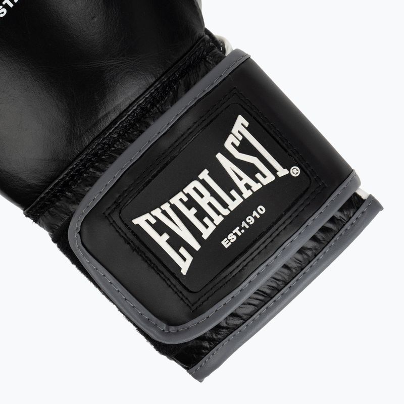 Boxing gloves Everlast Powerlock OG H&L Leather Advanced Training black/white 6