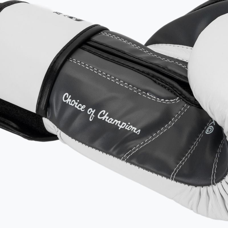 Boxing gloves Everlast Powerlock OG H&L Leather Advanced Training white/black 7