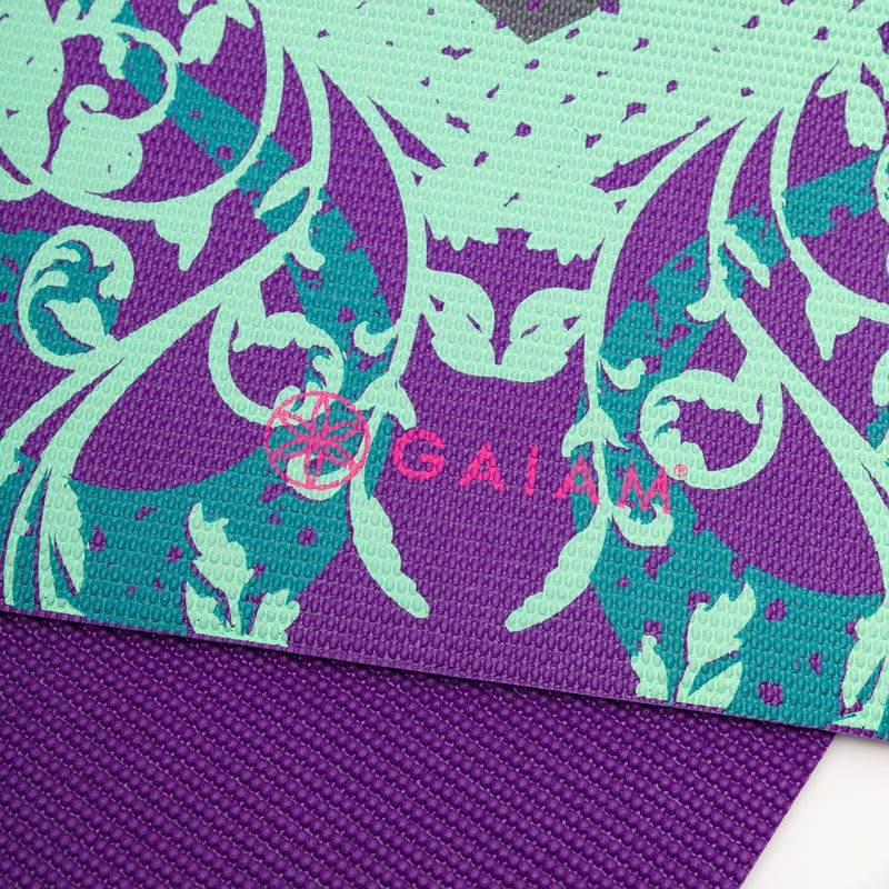 Gaiam Moroccan Garden yoga mat 4 mm purple 62612 4