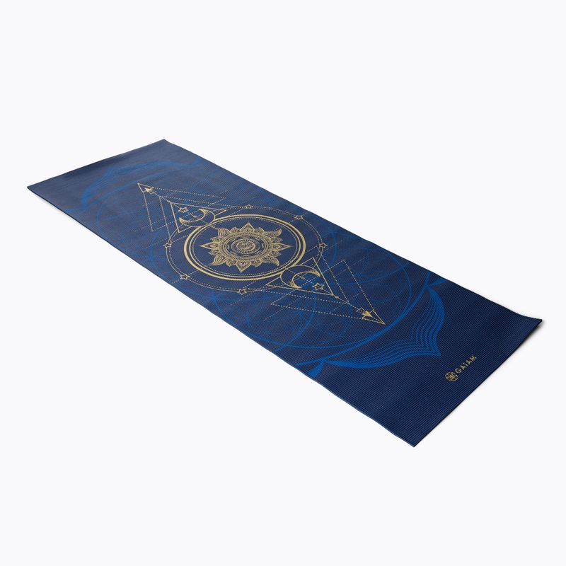 Gaiam Sun And Moon yoga mat 6 mm blue 63419