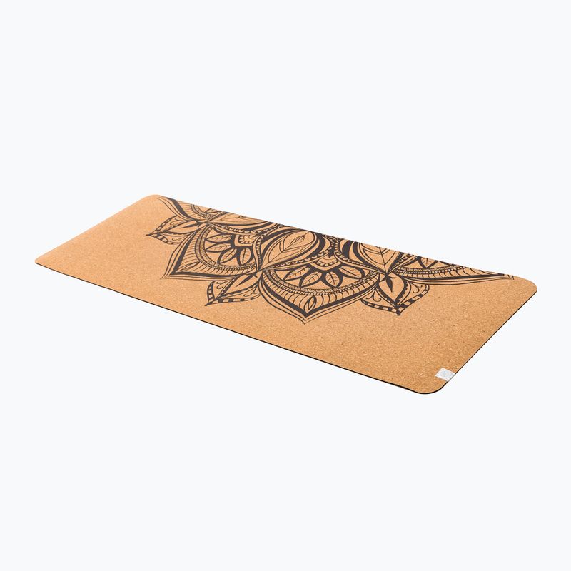 Gaiam yoga mat Printed Cork Mandala 5 mm brown 63495