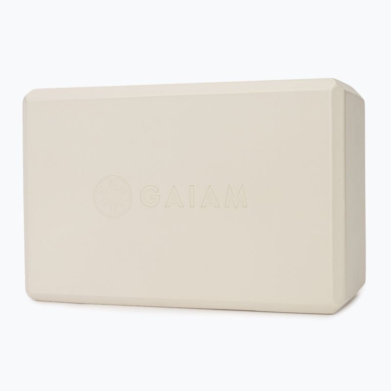 Yoga block Gaiam Yoga calming greige 2