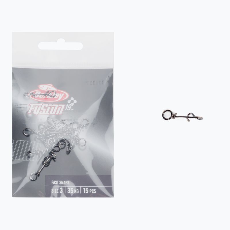 Berkley Fast Snaps Size 15 spinning safety pins black 1536496