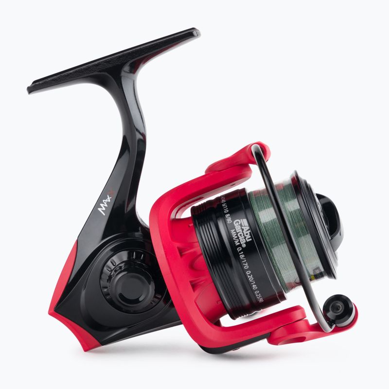 Abu Garcia Max X + 0.12Mm Braid spinning reel black/red 1530853