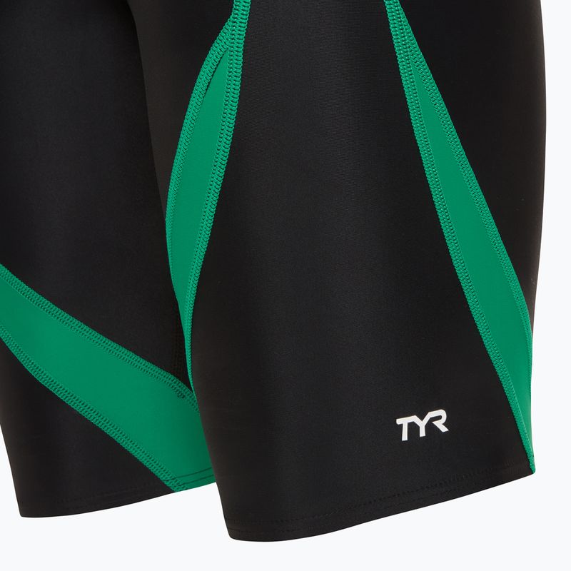 Men's swimming jammers TYR Alliance Splice black/green 3