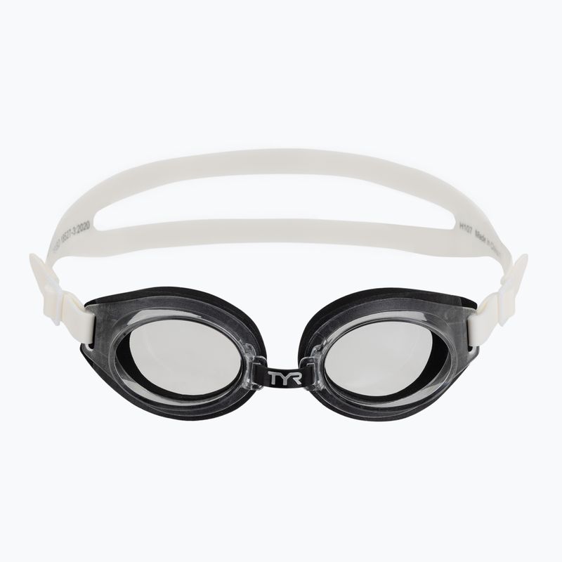 Children's swim goggles TYR Foam Youth clear/black/white 2