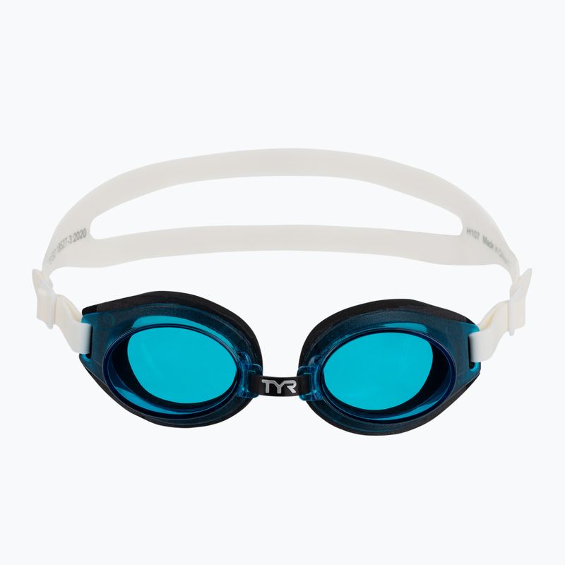 Children's swim goggles TYR Foam Youth blue/black/white 2