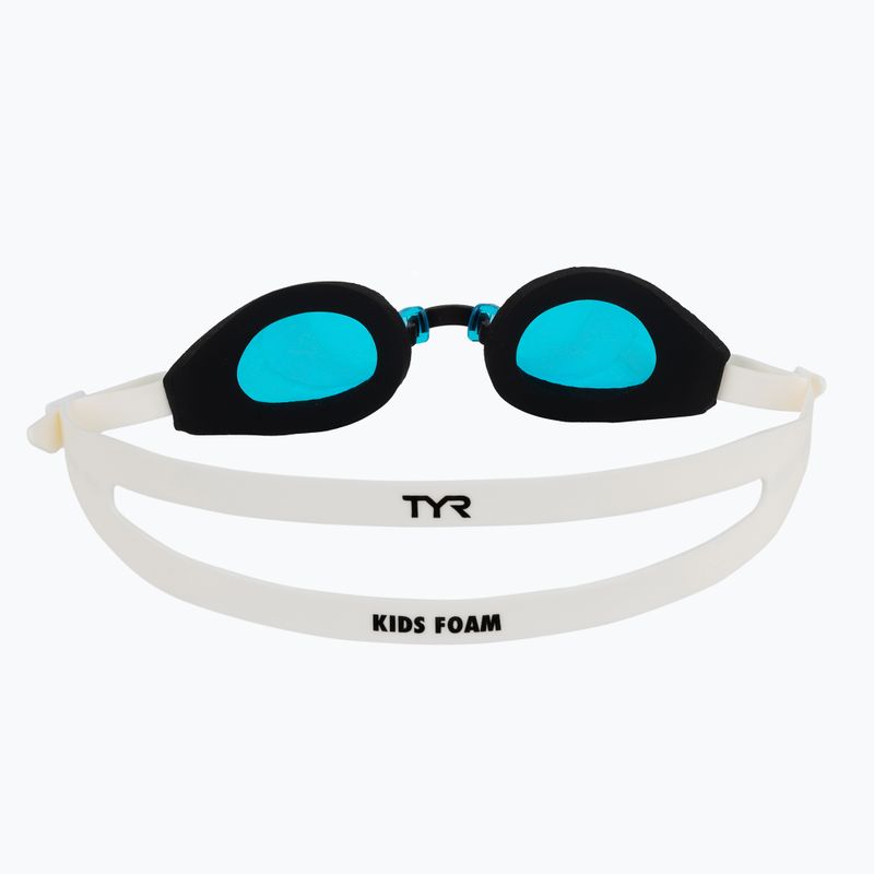 Children's swim goggles TYR Foam Youth blue/black/white 4