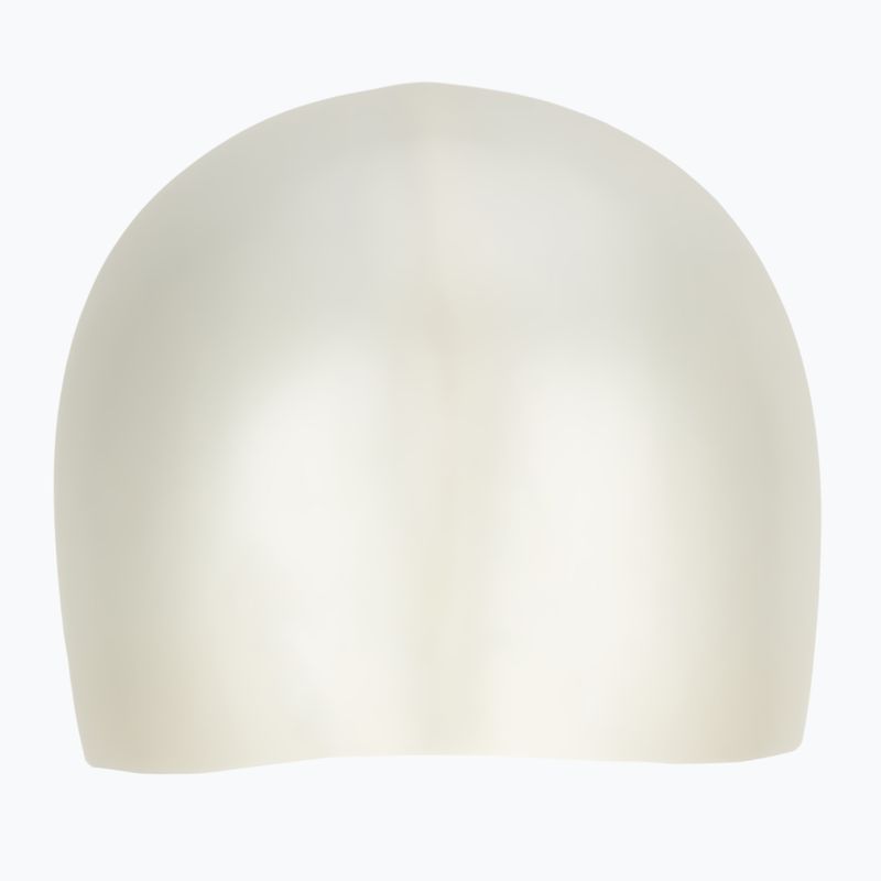 Children's swimming cap TYR Wrinkle-Free Silicone white 2