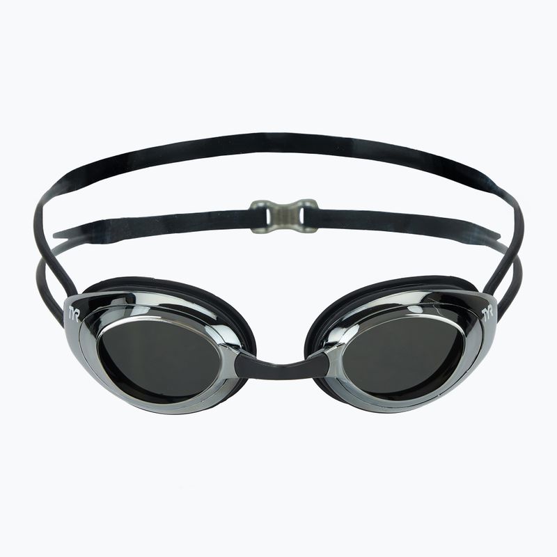 TYR Blackhawk Racing Mirrored silver/metal/black swimming goggles 2