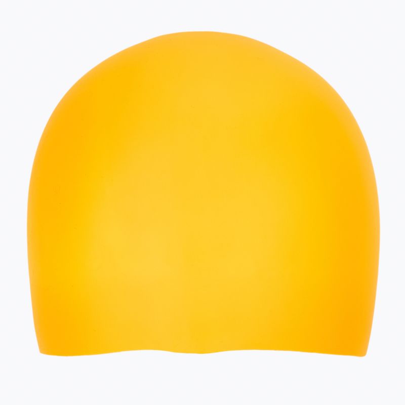 TYR Wrinkle Free swimming cap yellow 2