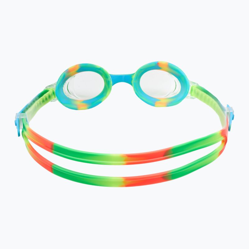 Children's swimming goggles TYR Swimple Tie Dye Non-Mirrored clear/ green/ orange 4