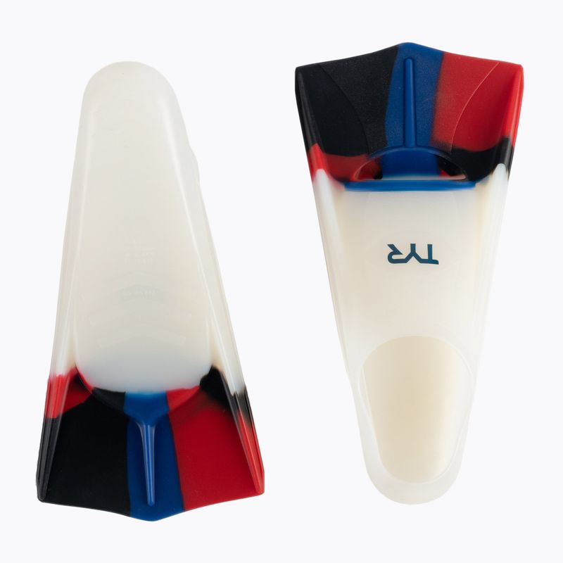 TYR Stryker Silicone white and colour swim fins LFSTRKR 2