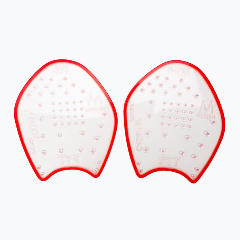 TYR Catalyst Stroke Red LCATSTK Swimming Paddles 2