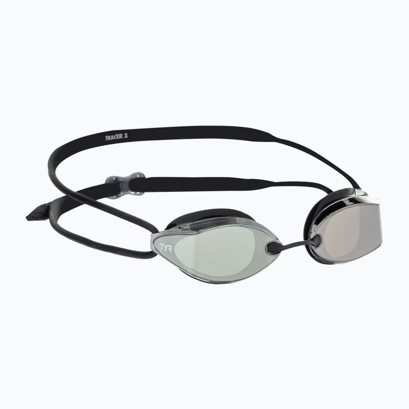 TYR Tracer-X Racing Nano Mirrored silver/black swimming goggles