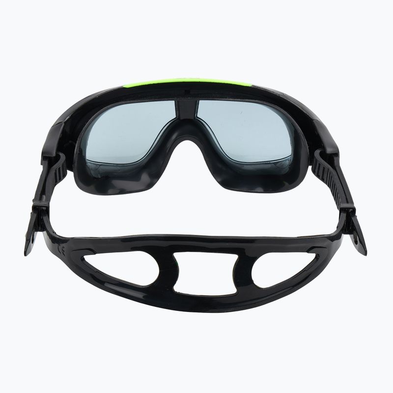 TYR Orion smoke/ black/ yellow swimming mask 4
