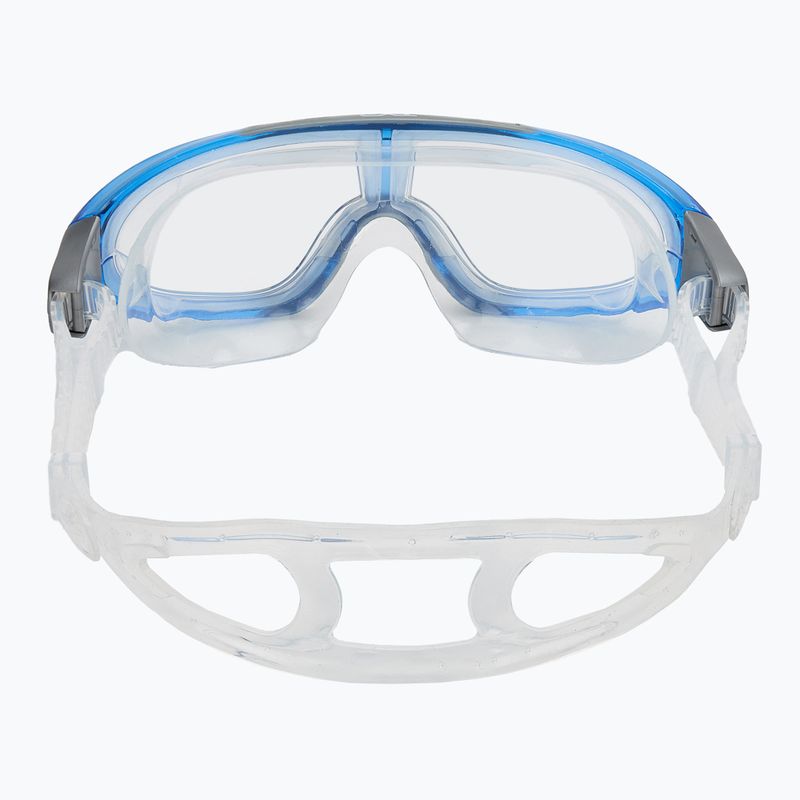 TYR Orion clear/ blue/ grey swimming mask 4