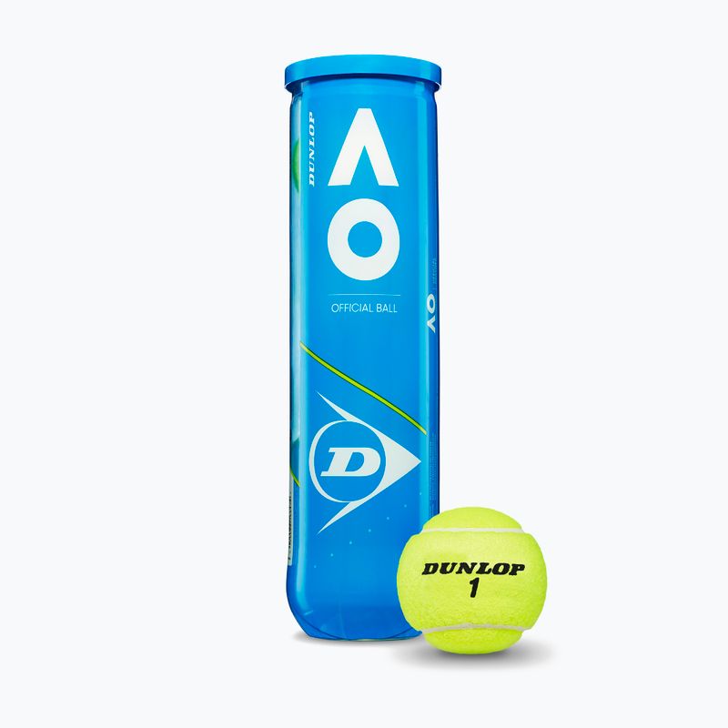 Dunlop Australian Open tennis balls 4 pcs yellow 601355