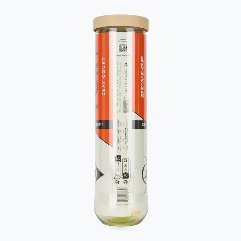 Dunlop Fort Clay Court 4B 2025 tennis balls 2