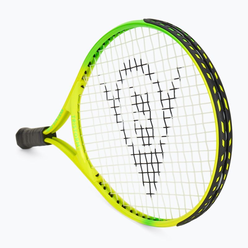 Dunlop Tristorm Jr 21 yellow/green children's tennis racket 2
