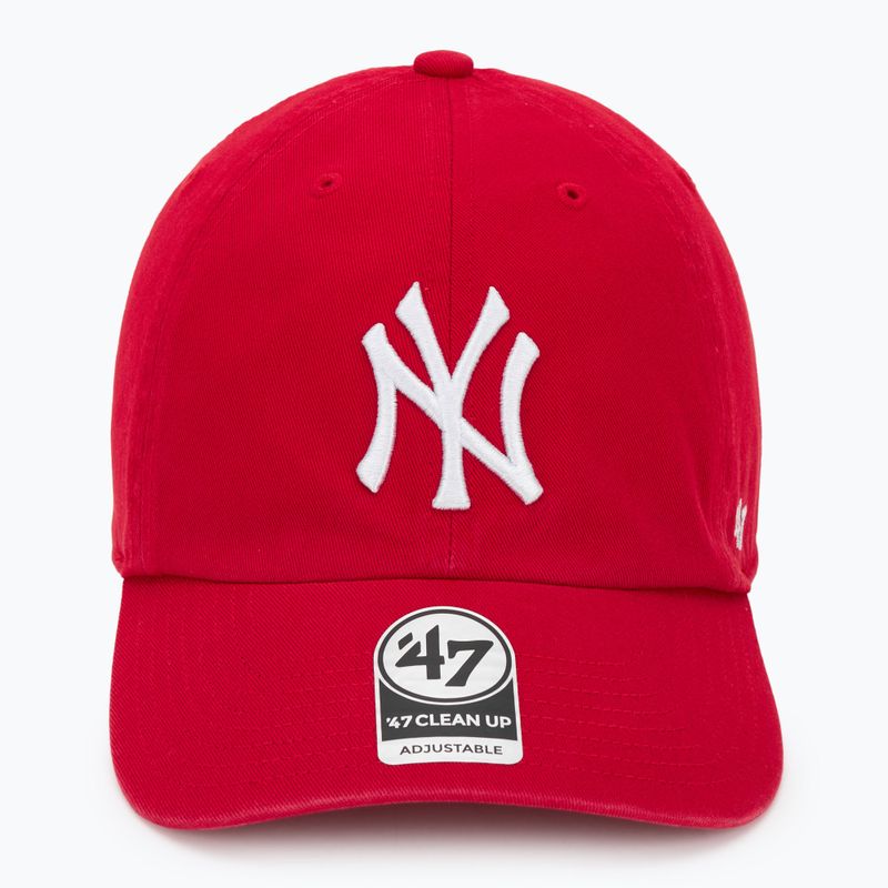 47 Brand MLB New York Yankees CLEAN UP baseball cap red 2