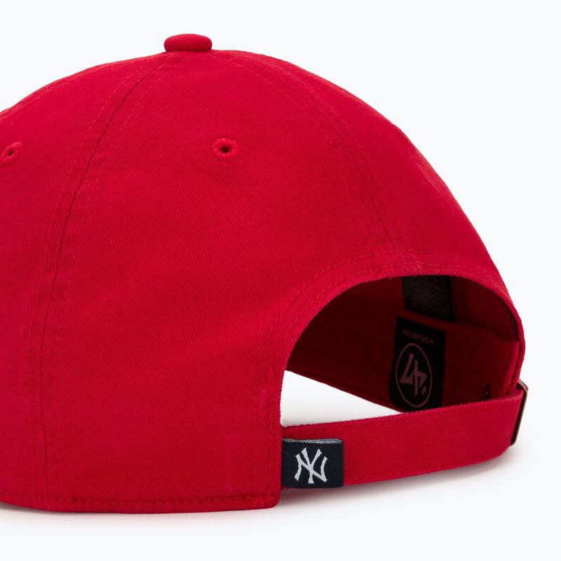 47 Brand MLB New York Yankees CLEAN UP baseball cap red 4