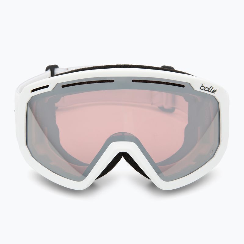 Bollé Y7 OTG ski goggles white matte/vermillon gun 2